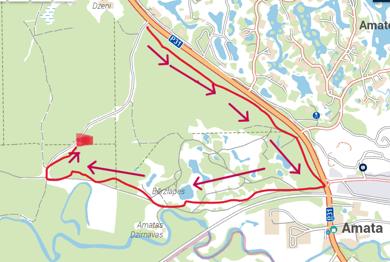 Alternatīvā piebraukšana Meridiāna 8. kārtai Amatā